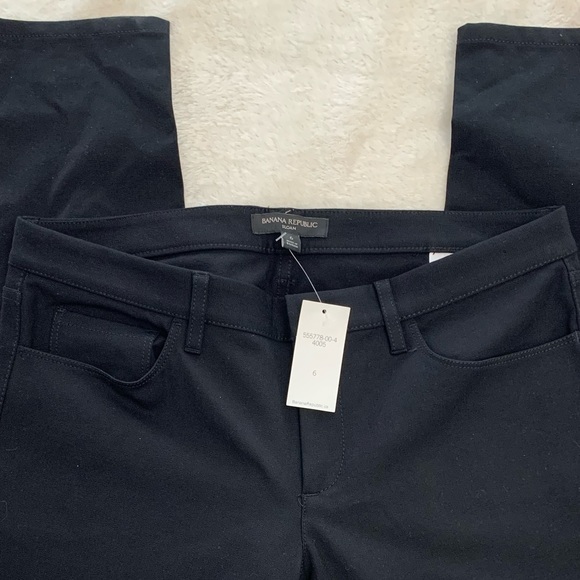 NWT BANANA REPUBLIC Sloan Fit Black stretch pants - Picture 1 of 5
